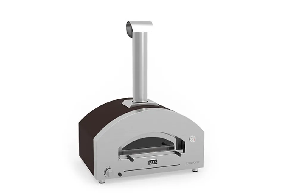 Pizzaoven Alfa Stone Oven Top Gas Koper