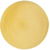 Placemat 36 cm geel rond