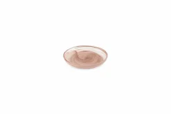 Plat bord 14 cm bruin/roze Twirl