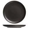 Plat bord 23 cm zwart Okinawa