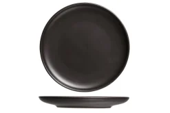 Plat bord 23 cm zwart Okinawa
