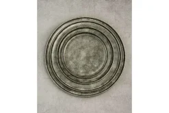 Plat bord grijs-groen 26,5cm Istra