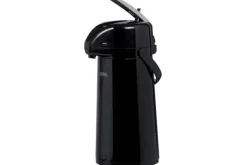 Pomp thermosfles 1,9 liter zwart met hendel