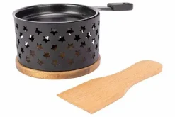Raclette rond sterretjes met spatel Aspen