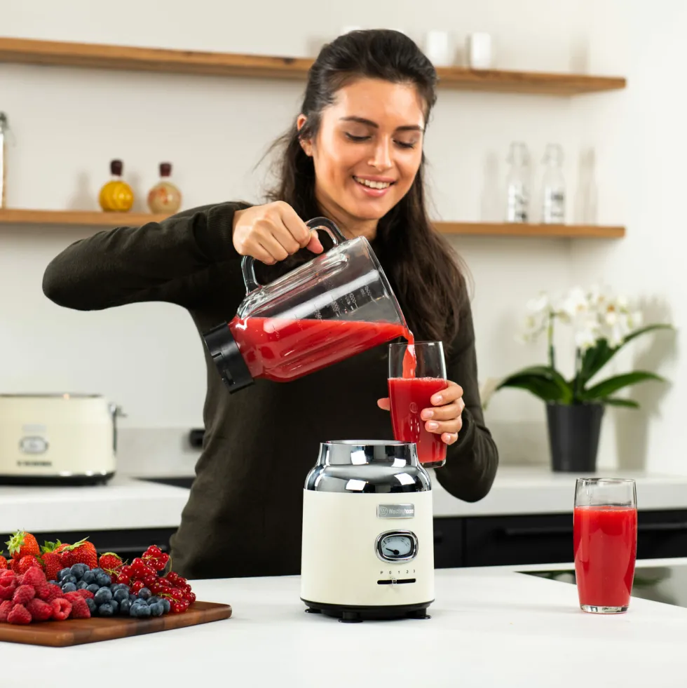 Retro Blender Smoothie Maker Crème Westinghouse
