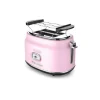 Retro Broodrooster 2 Slice Toaster Roze Westinghouse