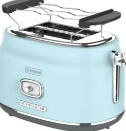 Retro Broodrooster 2 Slice Toaster Blauw Westinghouse