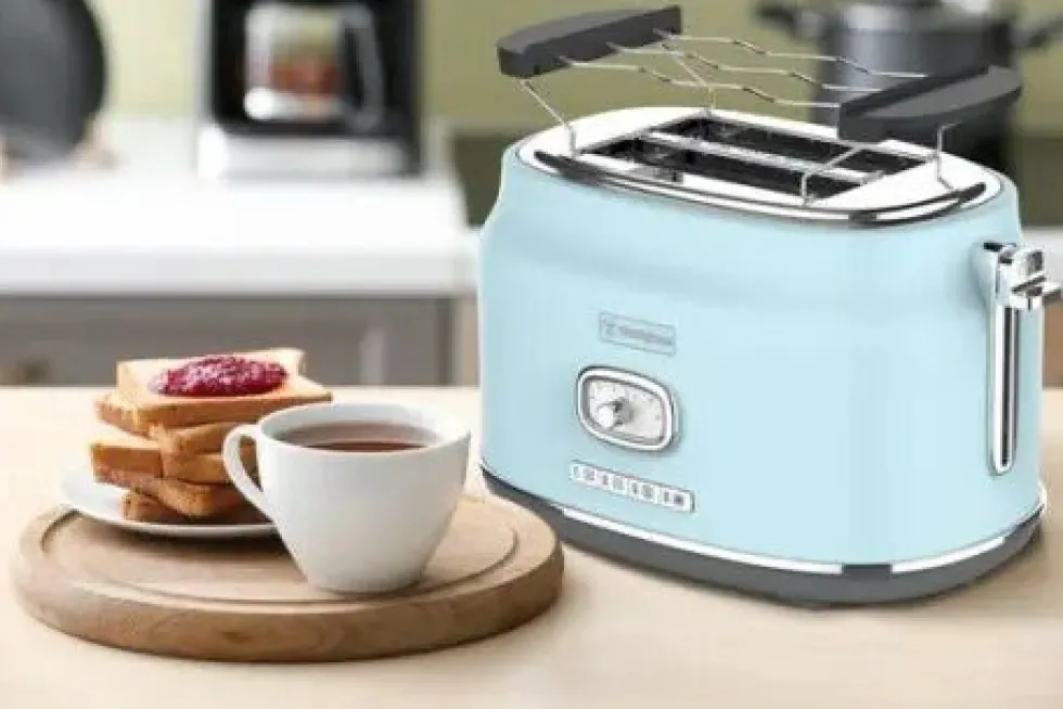 Retro Broodrooster 2 Slice Toaster Blauw Westinghouse