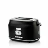 Retro Broodrooster 2 Slice Toaster Zwart Westinghouse