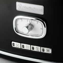 Retro Broodrooster 2 Slice Toaster Zwart Westinghouse