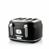 Retro Broodrooster 4 Slice Toaster Zwart Westinghouse