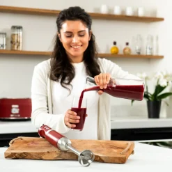 Retro Staafmixer Rood Westinghouse
