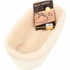 Rijsmand ovaal met katoenen hoes 30 cm x 14 cm
