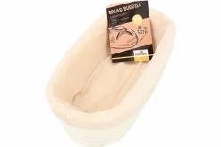 Rijsmand ovaal met katoenen hoes 30 cm x 14 cm