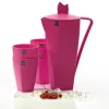 Roze schenkkan met 4 bekers Cuisine