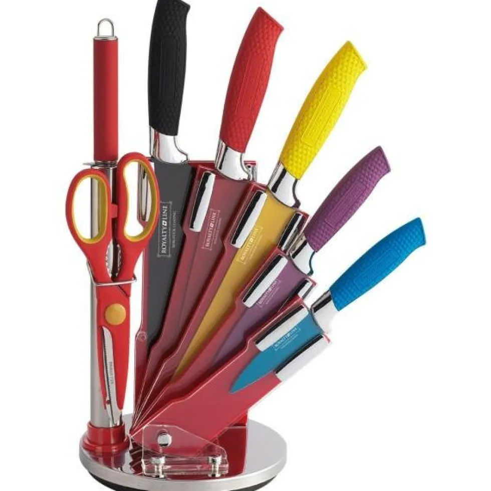 RVS messenset 8-delig met standaard colour