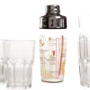 Samba shaker 58cl + 4 mojito glazen 40cl