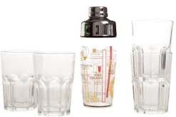 Samba shaker 58cl + 4 mojito glazen 40cl