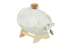 Sapdispenser 1L houten standaard