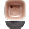 Schaal 17 cm vierkant Laguna Azzuro Old Rose