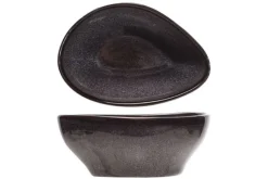 Schaaltje driehoekig 12cm Black Granite