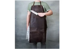 Schort donkerbruin leder