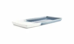 Serveerschaal 14 x 32 cm Blauw Flow