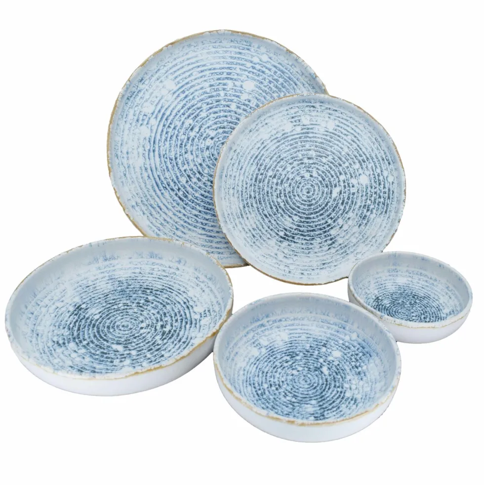 Serviesset 18-delig Blue Frost