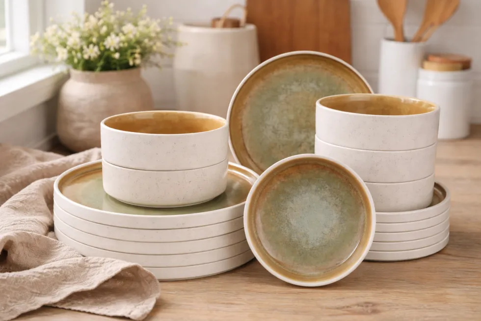 Serviesset 18-delig Coco Groen 6 personen