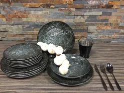 Serviesset 18-delig Cosmos Black
