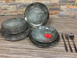 Serviesset 18-delig Cosmos Black