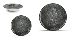 Serviesset 18-delig Cosmos Black