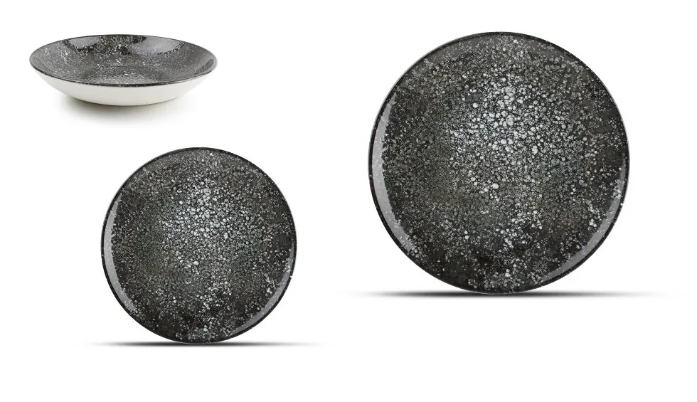 Serviesset 18-delig Cosmos Black