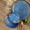 Serviesset 24-delig Nova blauw