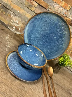 Serviesset 24-delig Nova blauw