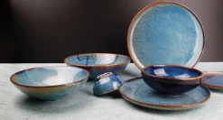 Serviesset 24-delig Nova blauw