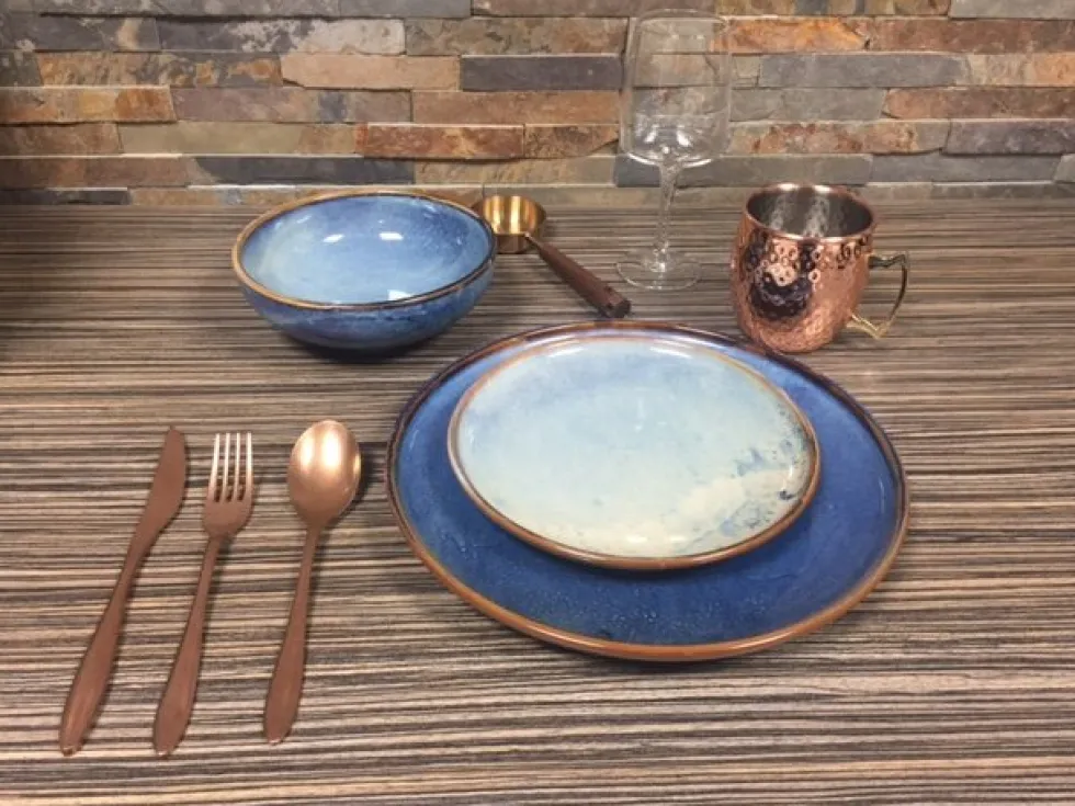 Serviesset 18-delig Nova blauw