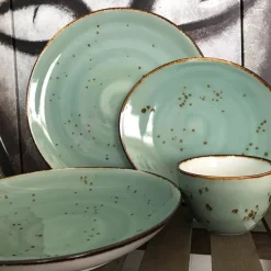 Serviesset 16-delig Q Authentic Aqua