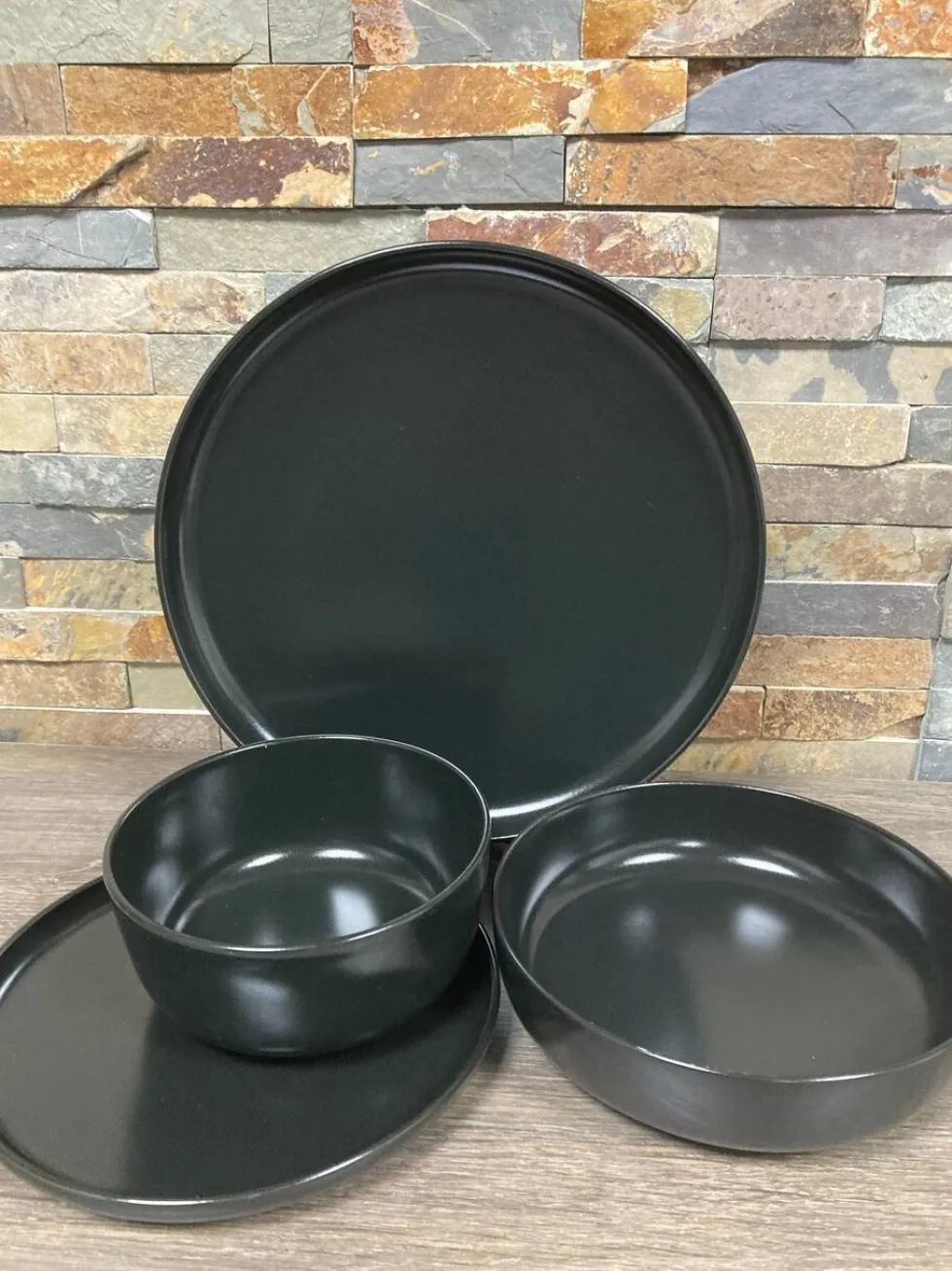 Serviesset 12 personen Baltic black
