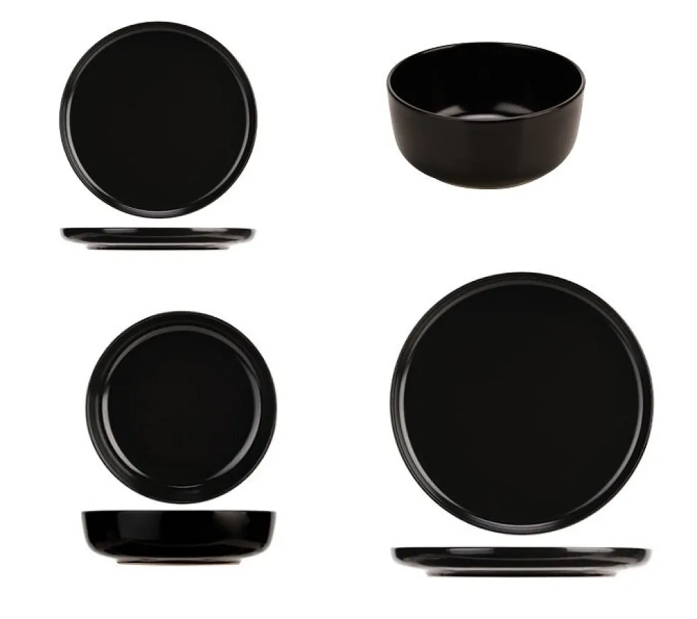 Serviesset 12 personen Baltic black