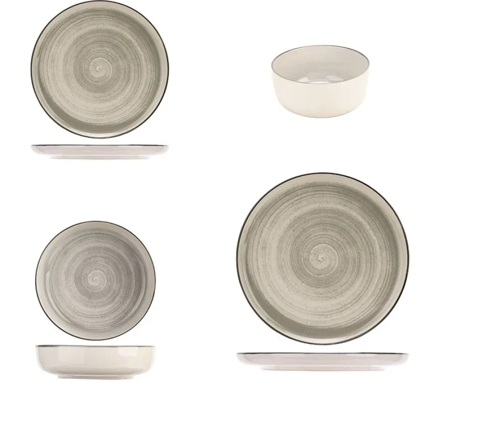 Serviesset 12 personen Baltic grey