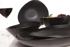 Serviesset 12 personen Vongola zwart