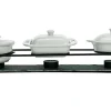 Set schotelverwarmer en 3 potjes