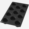 Siliconen bakvorm voor 11 muffins zwart