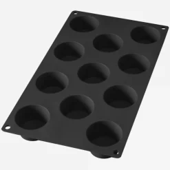 Siliconen bakvorm voor 11 muffins zwart