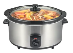 Slowcooker 3,5 liter RVS keramische binnenpan Royalty Line