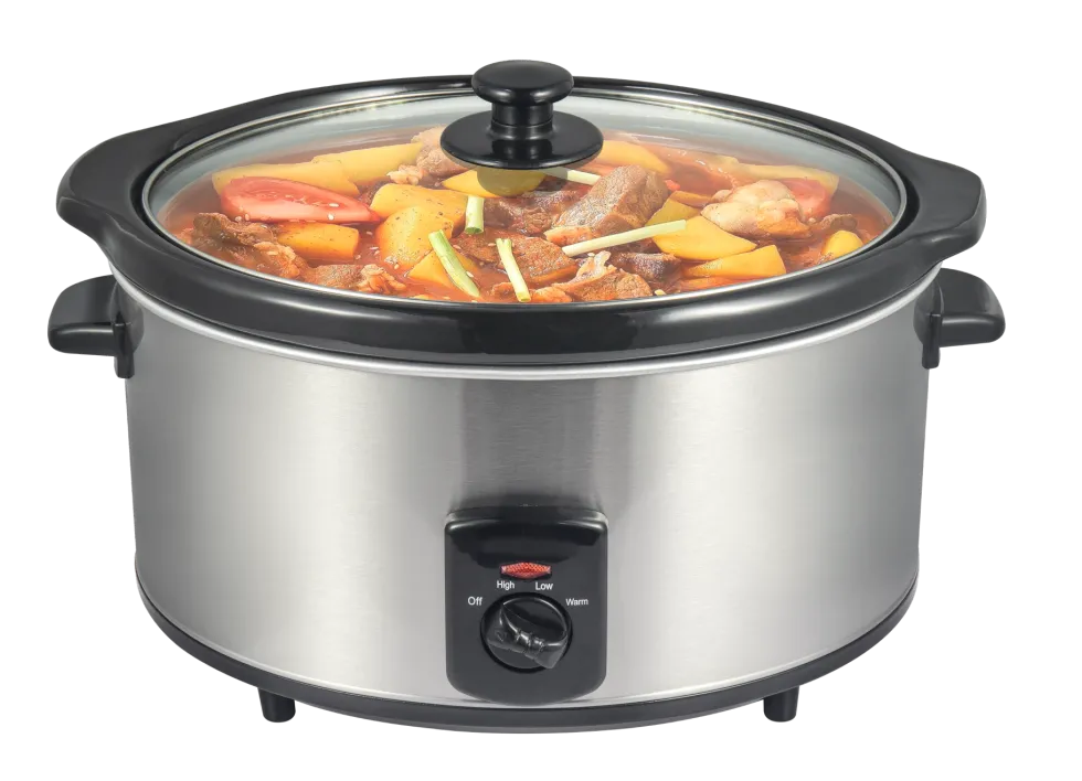 Slowcooker 3,5 liter RVS keramische binnenpan Royalty Line