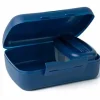 Snackbox met vork blauw 21 cm Amuse