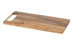 Snijplank Acacia gouden handvat 35 cm x 15 cm
