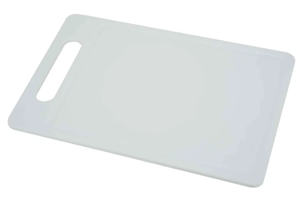 Snijplank 38cm wit met sapgeul